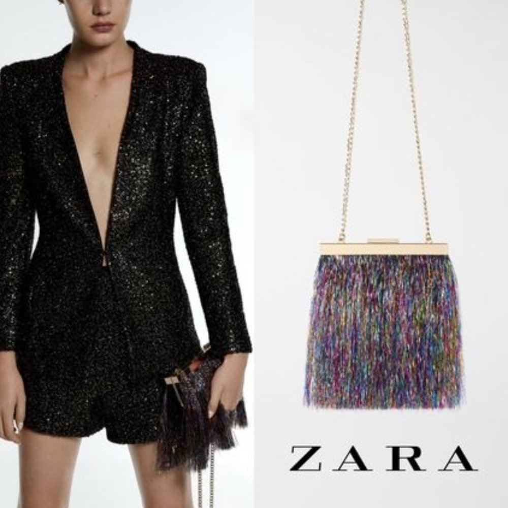 Tinsel Crossbody Bag with Clasp